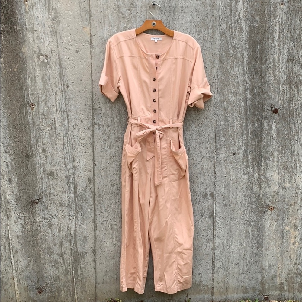 Madewell light pink jumpsuit